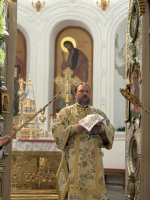 Архипастырское богослужение в Неделю 7-ю по Пасхе в Крестовоздвиженском соборе Верхотурского монастыря